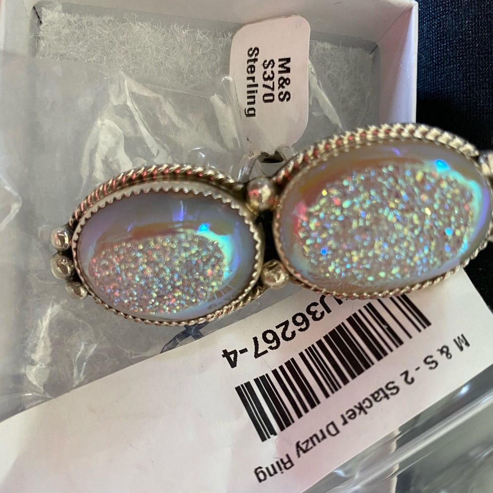 M&S druzy ring in ice